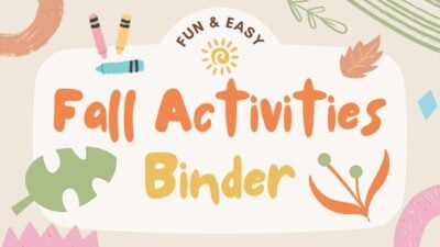 Pastel Doodle Fall Activities Binder Slides