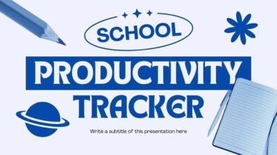 Bold Modern School Productivity Tracker