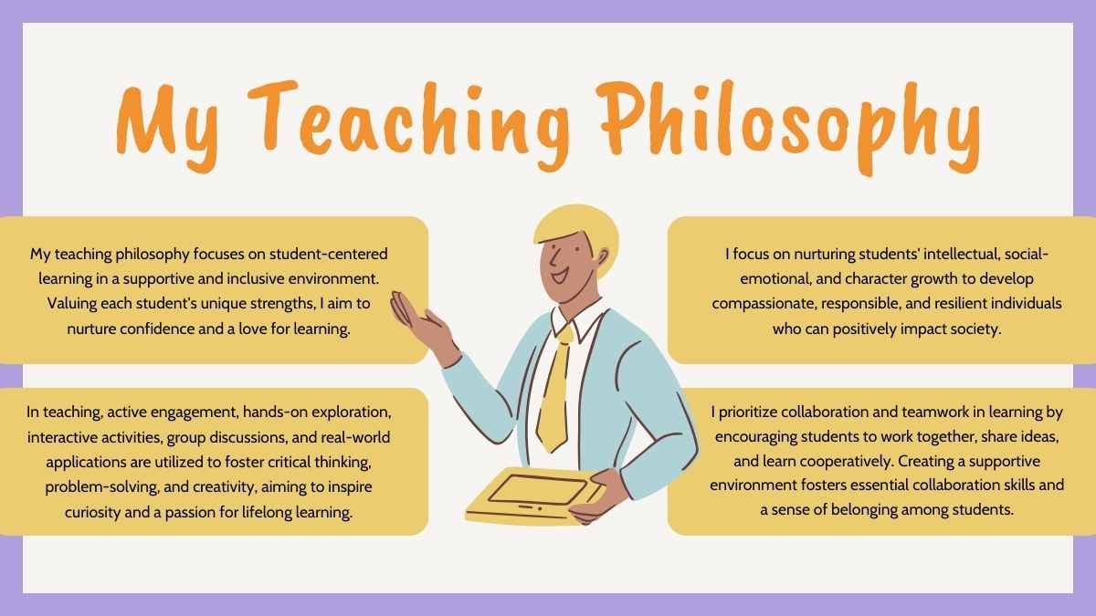 Pastel Illustrated Meet the Teacher - slide 14