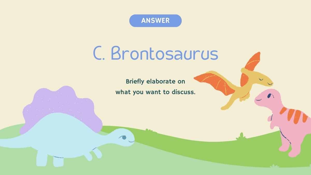 Cute Pastel Illustrated Pre-History Quiz Slides - slide 13