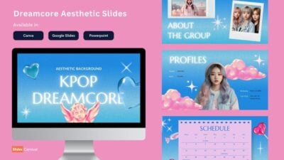 Slides Carnival Google Slides and PowerPoint Template Pastel KPOP Dreamcore Aesthetic Background Slides 1