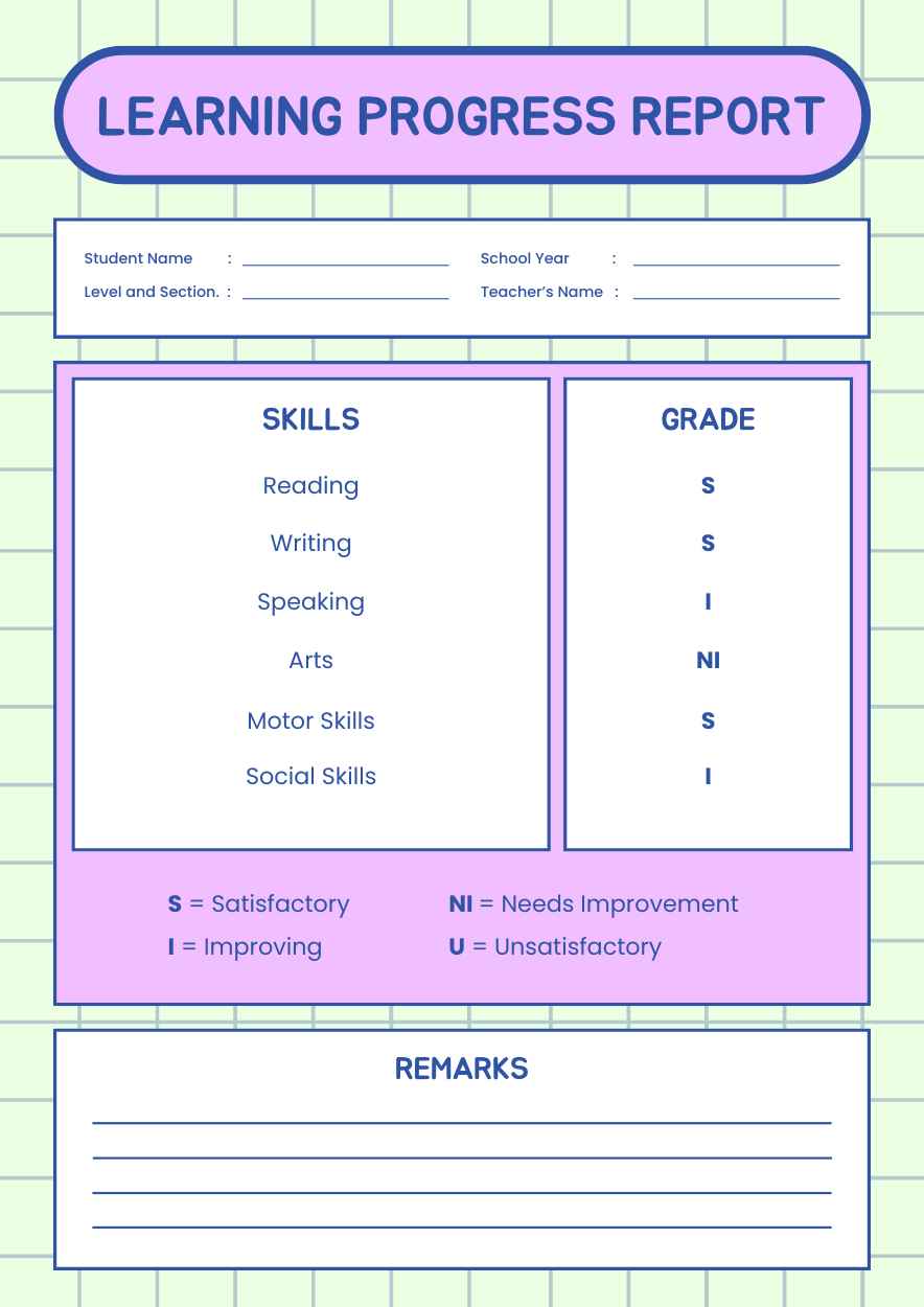 Laporan Kemajuan Belajar Pastel - slide 1