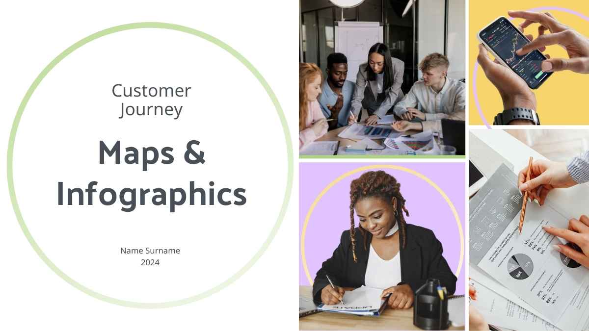 Pastel Minimal Customer Journey Maps & Infographics - slide 1