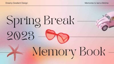 Gradient Spring Break Memory Book Slides