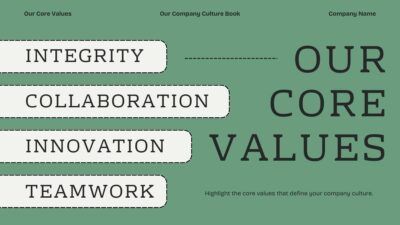 Simple Our Company Culture Slides