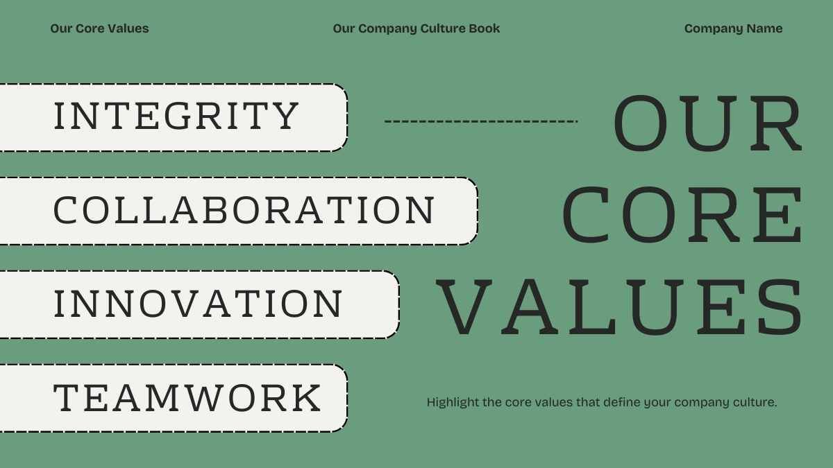 Simple Our Company Culture Slides - diapositiva 1