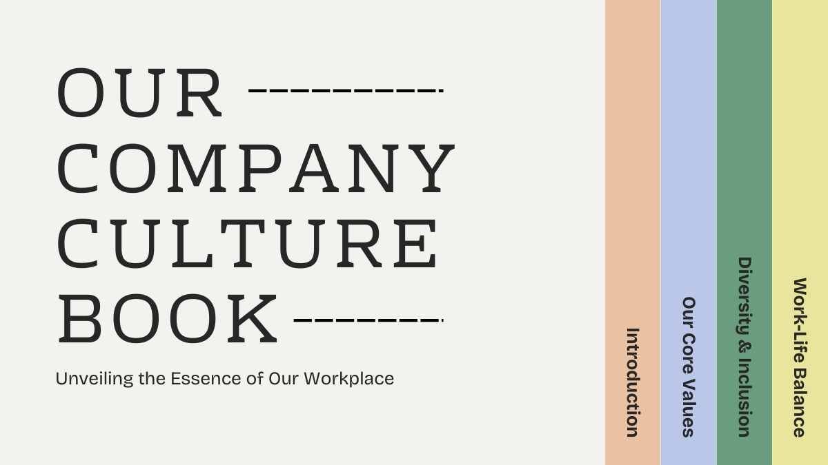 Simple Our Company Culture Slides - slide 2