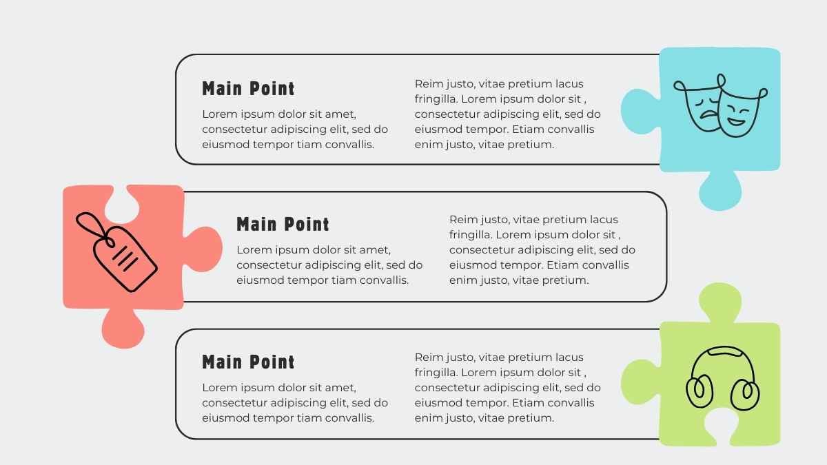 Pastel Puzzle Timeline Infographics - slide 10