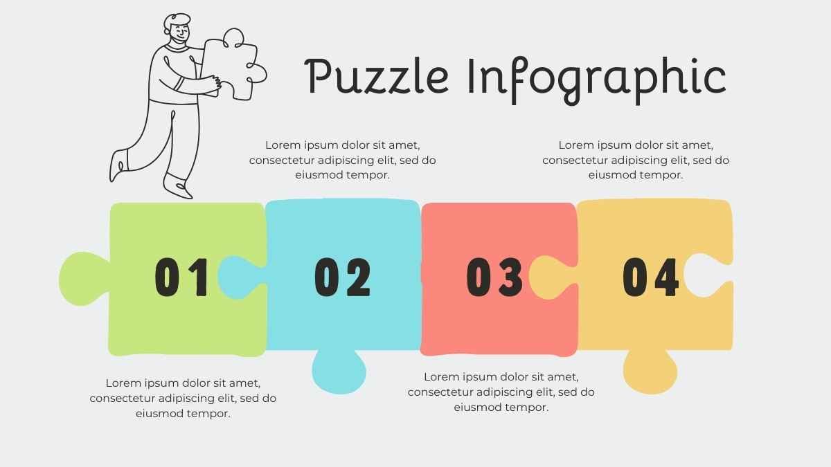 Pastel Puzzle Timeline Infographics - slide 11