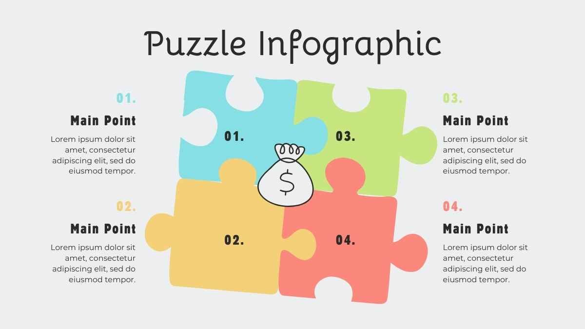 Pastel Puzzle Timeline Infographics - slide 12