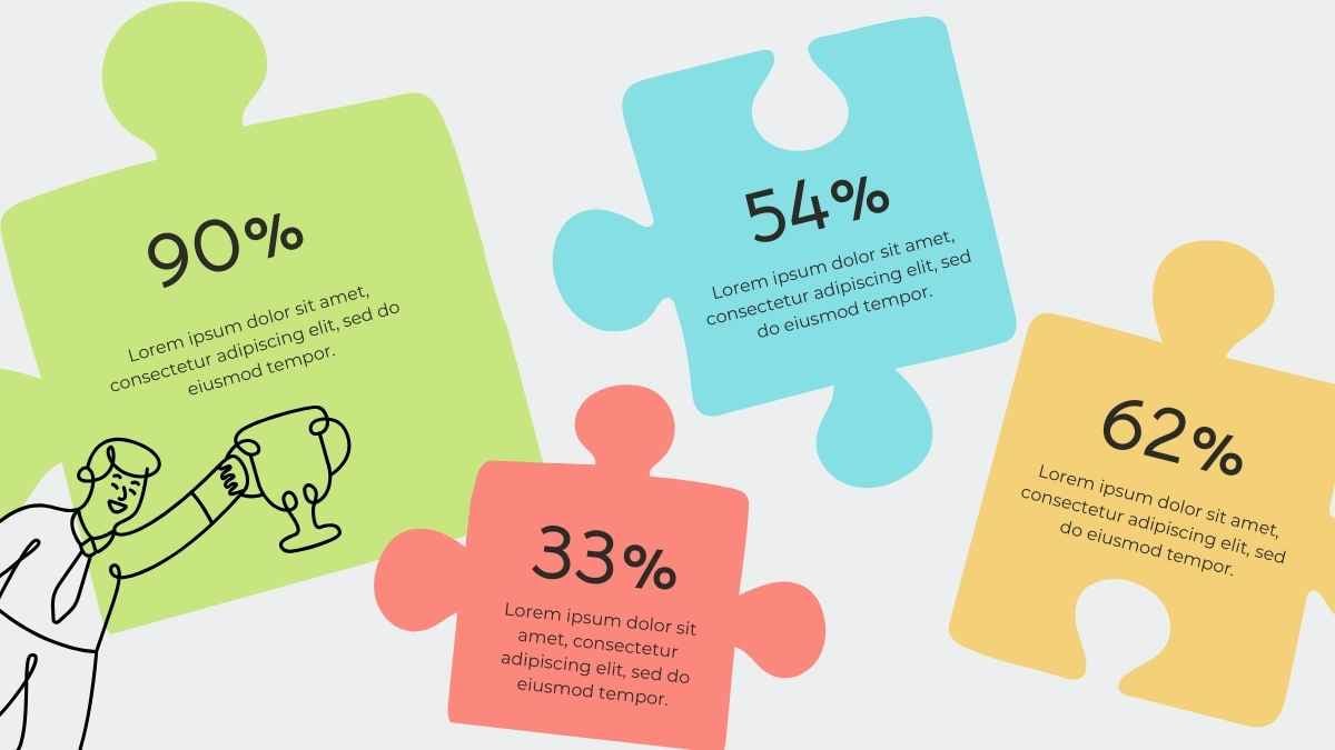 Pastel Puzzle Timeline Infographics - slide 14