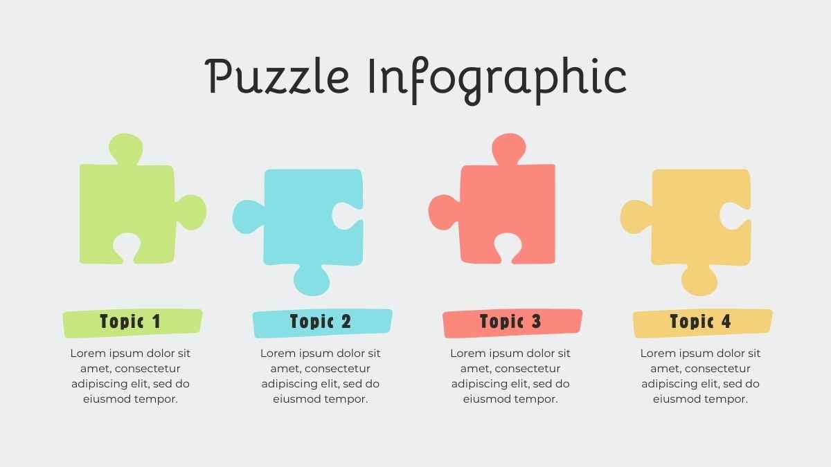 Pastel Puzzle Timeline Infographics - slide 2