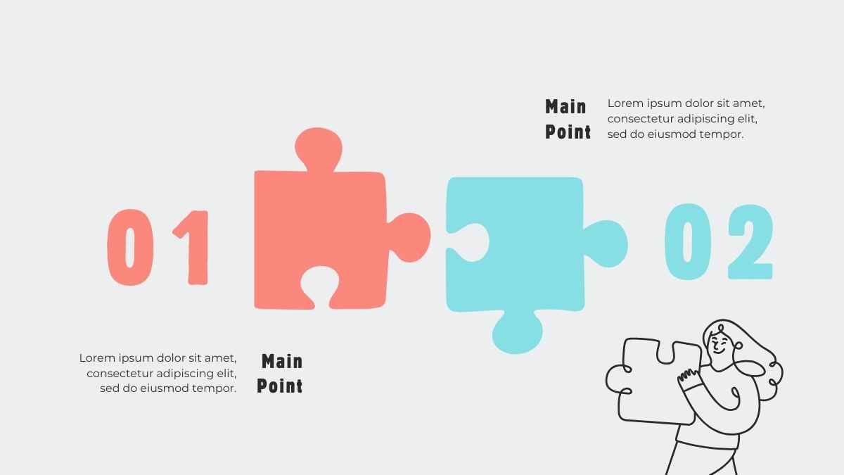 Pastel Puzzle Timeline Infographics - slide 3