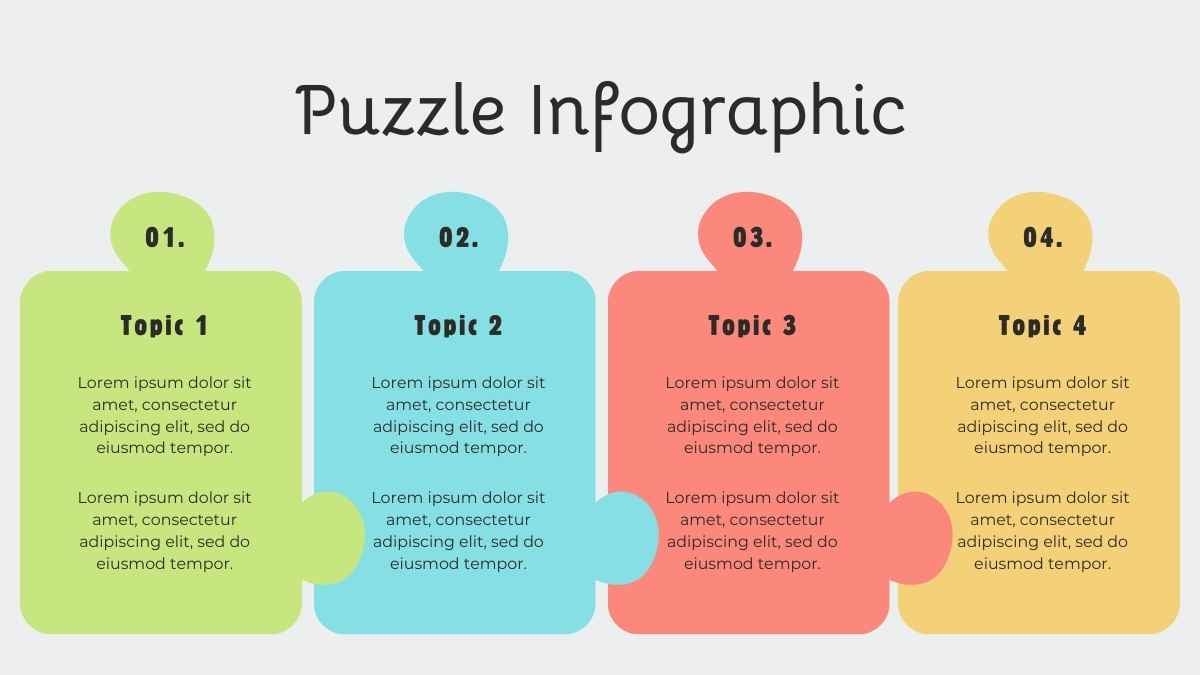 Pastel Puzzle Timeline Infographics - slide 4