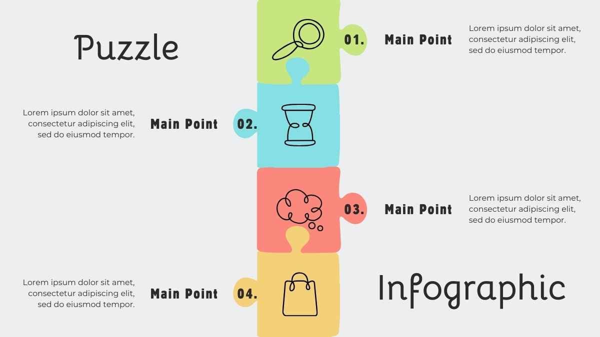 Pastel Puzzle Timeline Infographics - slide 7