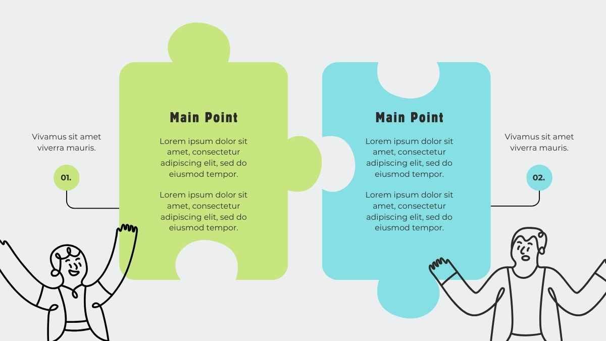 Pastel Puzzle Timeline Infographics - slide 8