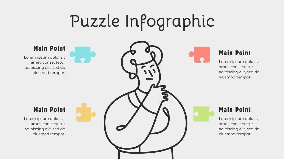 Pastel Puzzle Timeline Infographics - slide 9