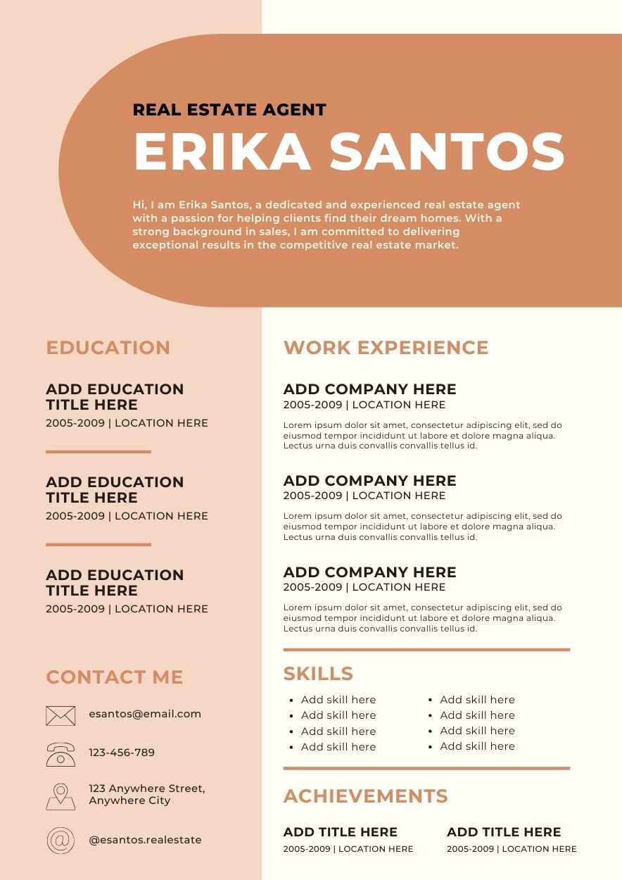 Pastel Real Estate Agent CV Resume - slide 2