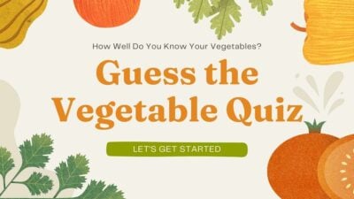 Slides Carnival Google Slides and PowerPoint Template Pastel Soft Nature Illustrative Guess the Vegetable Quiz 1