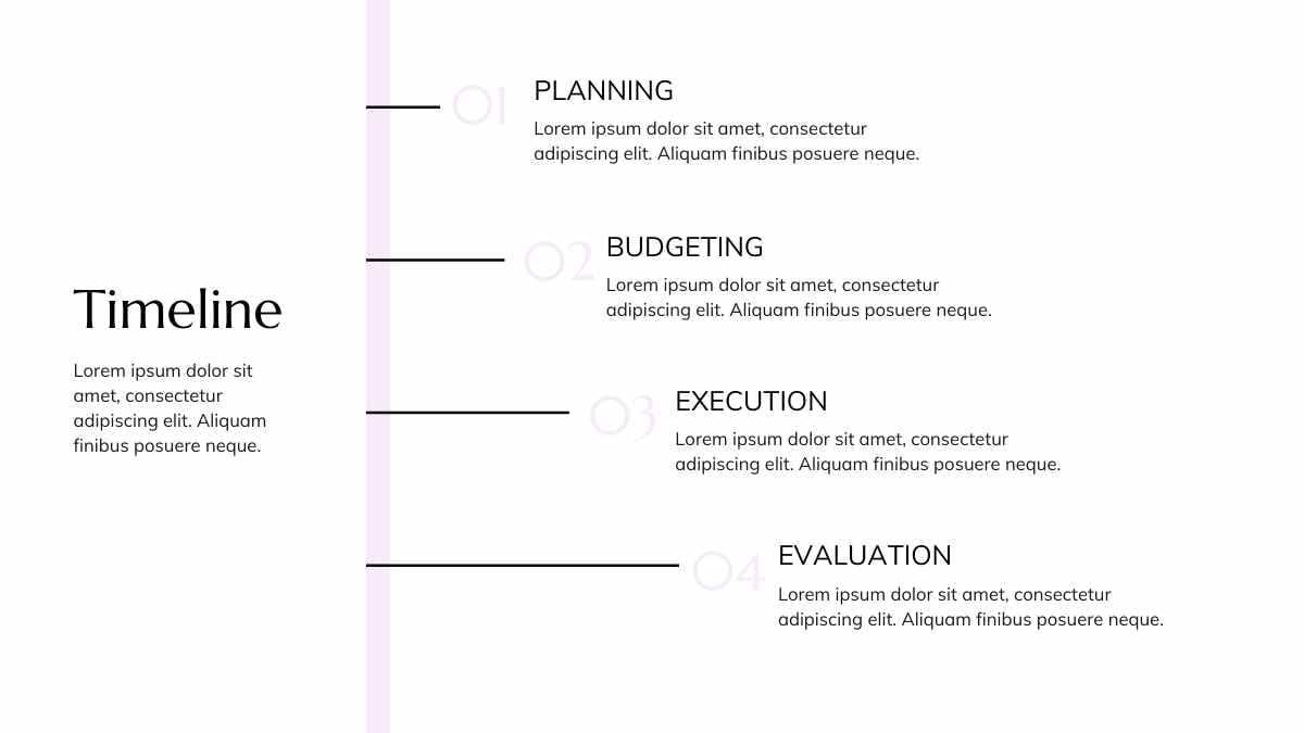 Slides do Plano de Marketing para Planejamento de Casamento em Tons Pastel - deslizar 8