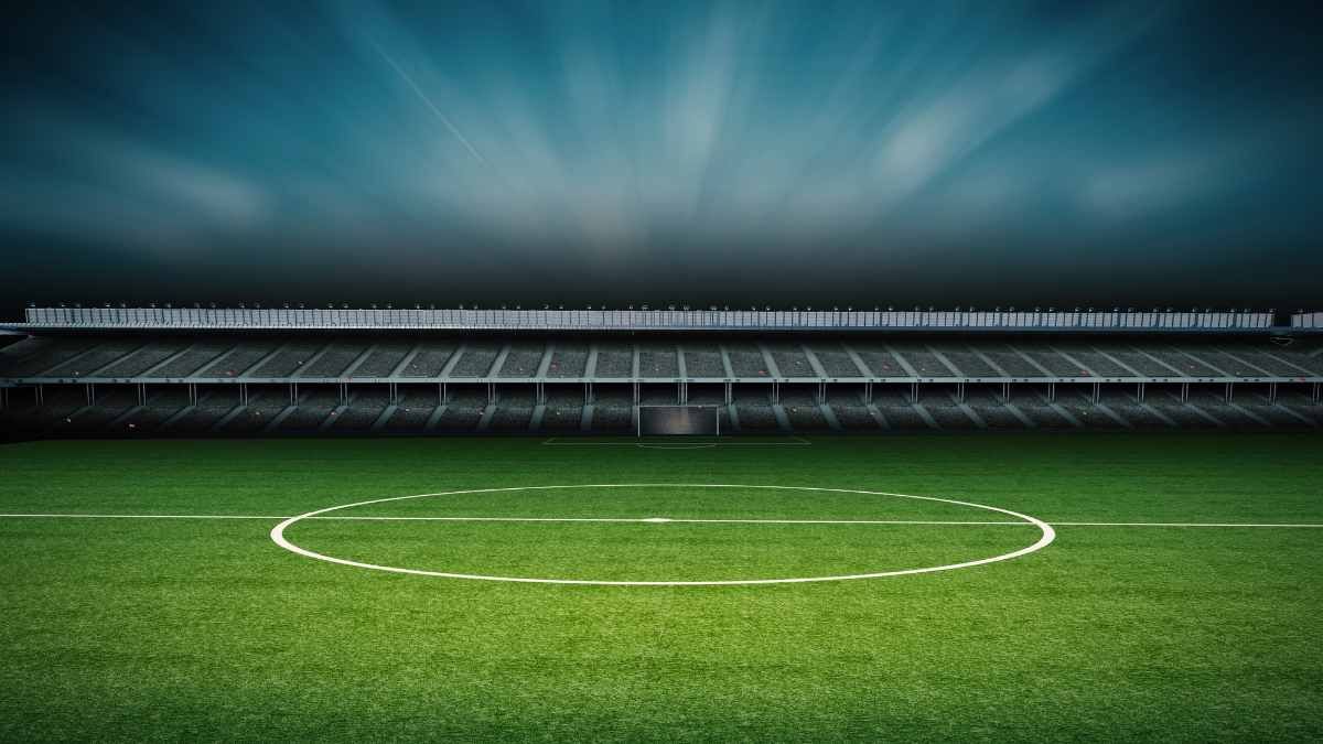 Photo-centric Soccer Field Background - diapositiva 3