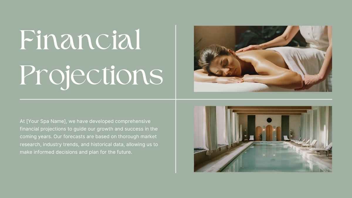 Photo-centric Spa Business Plan Slides - slide 14