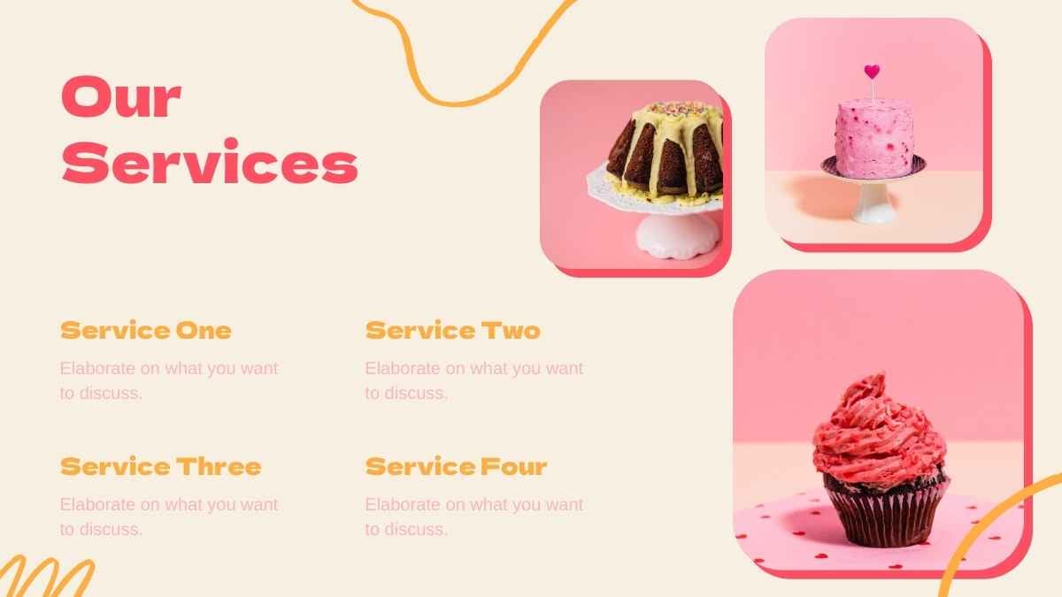 Lindas Plantillas Rosadas para el Plan de Marketing de una Marca de Repostería - diapositiva 11