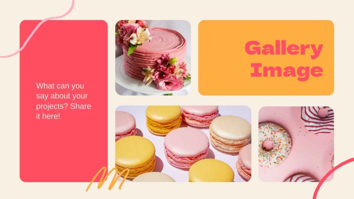 Lindas Plantillas Rosadas para el Plan de Marketing de una Marca de Repostería - diapositiva 13