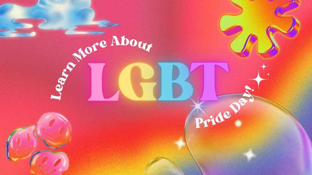 Y2K LGBTQ+ プライドデーのスライド - slide 1