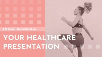 Pink and Brown Geometric Modern Personal Training Business Slides