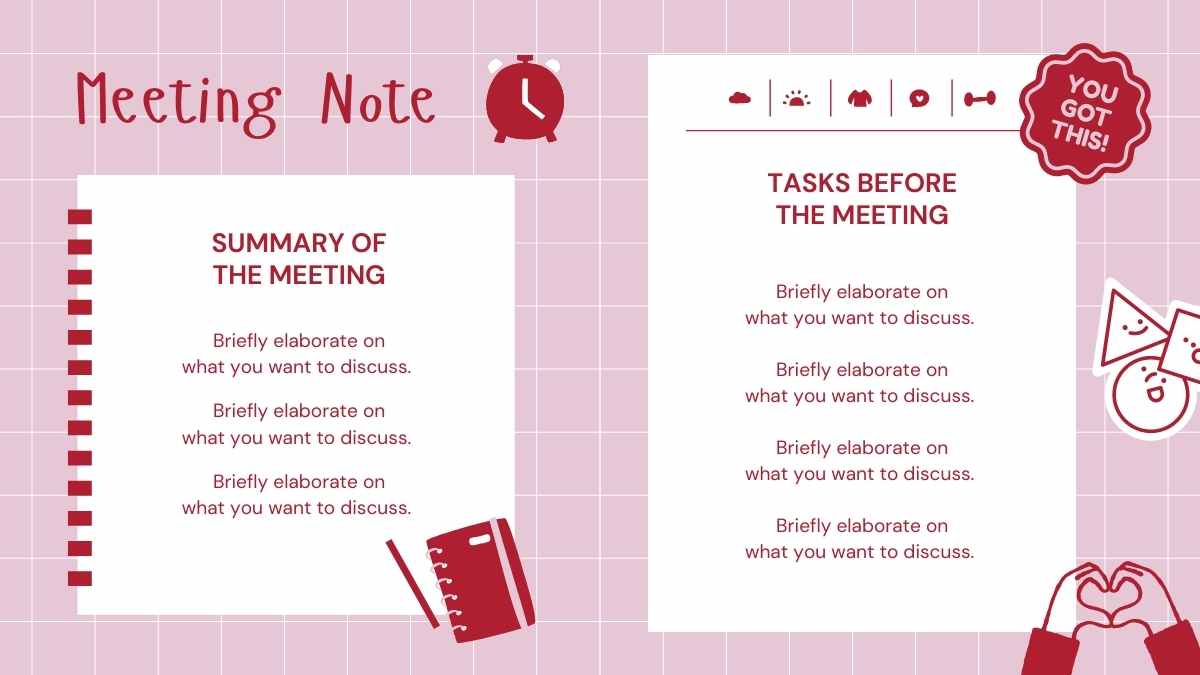 Template Agenda Harian dengan Doodle Menggemaskan - slide 12