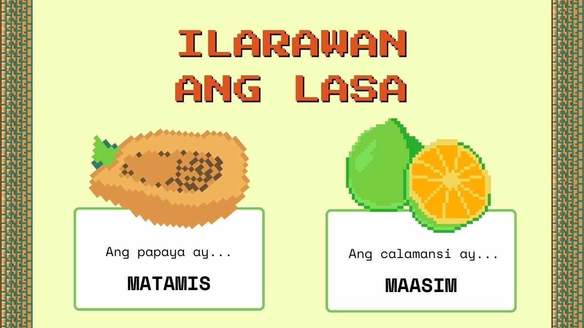 Pixel Art Wikang Filipino Lesson for Kindergarten - slide 13