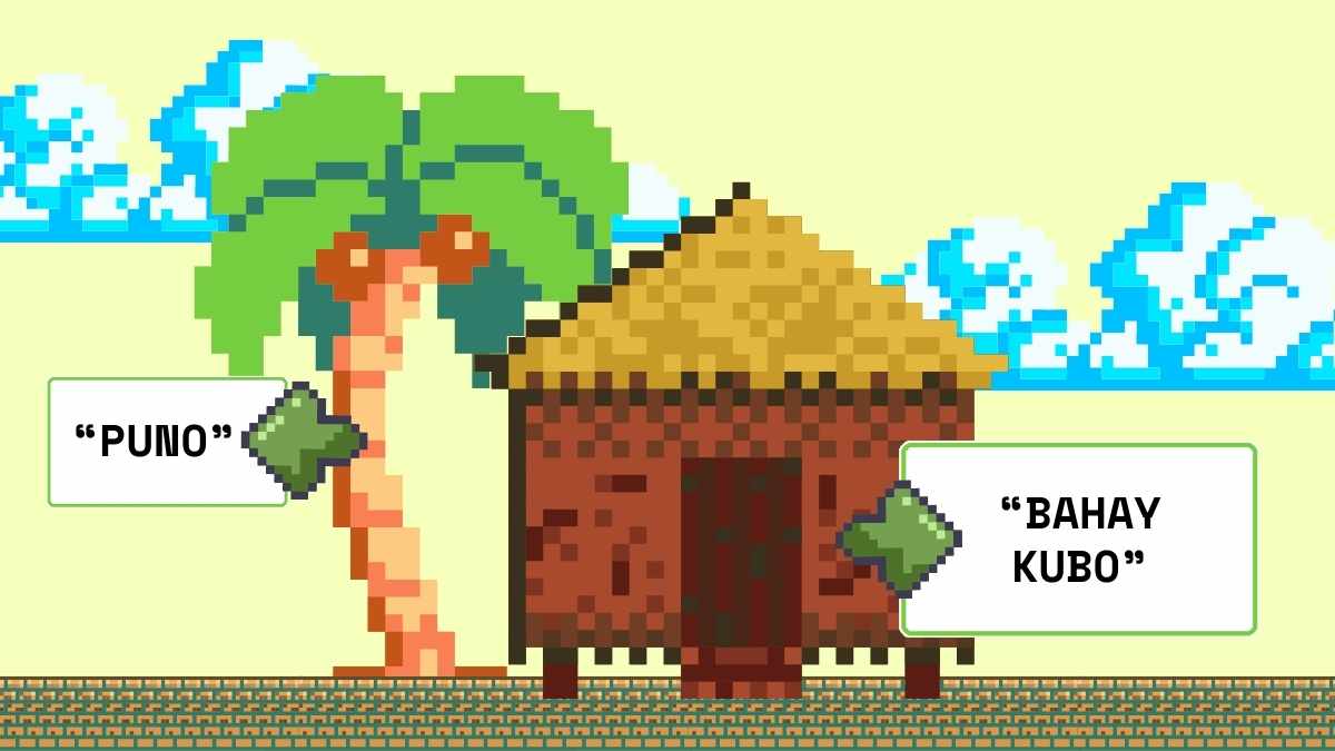 Belajar Pixel Art Bahasa Filipina untuk Anak TK - slide 8