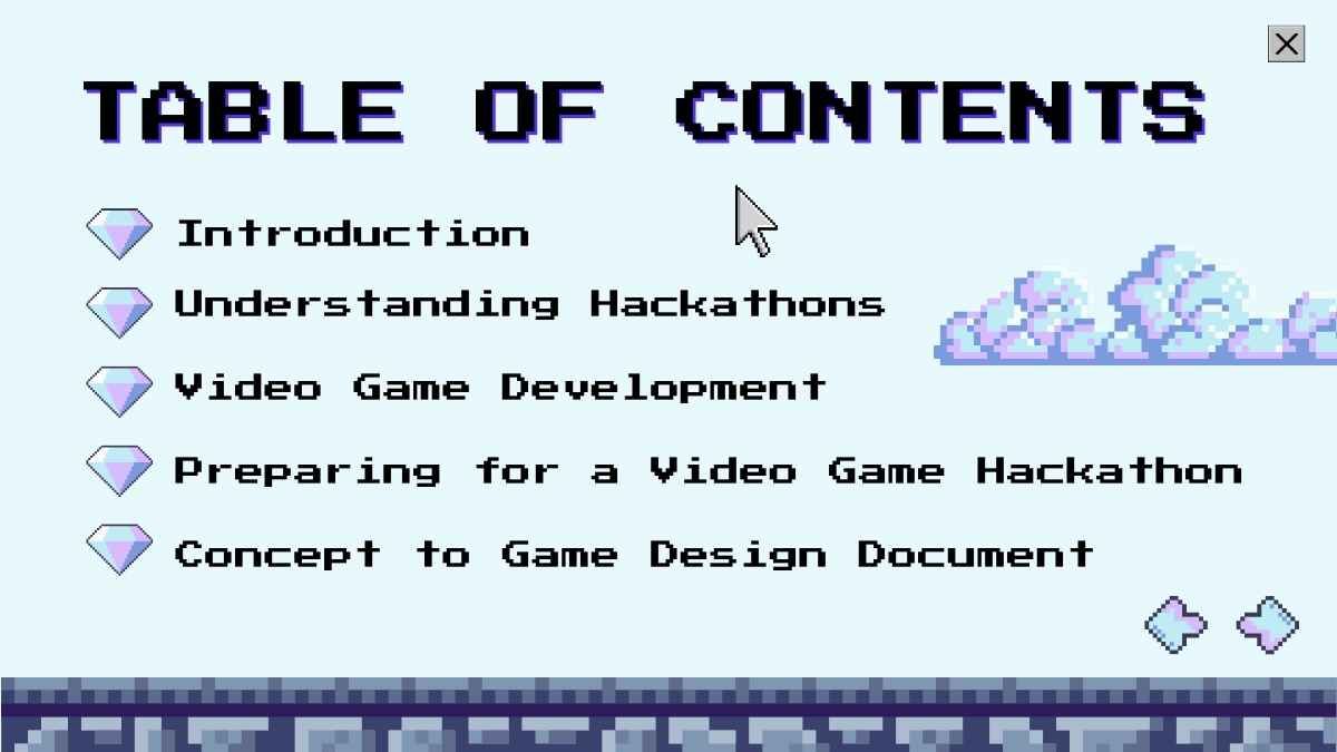 Pixel Video Game Creation Hackathon - slide 2