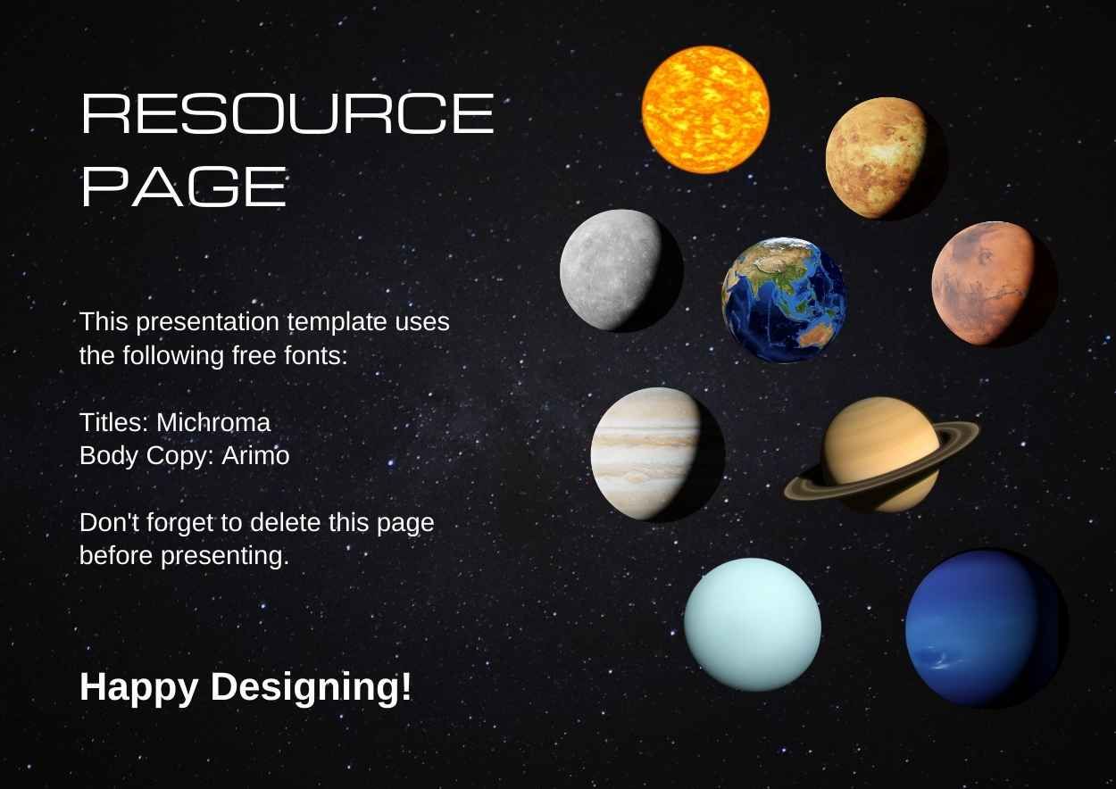 Planets in the Solar System Poster Slides - diapositiva 2