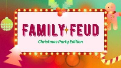 Playful Family Feud Christmas Party Edition Game