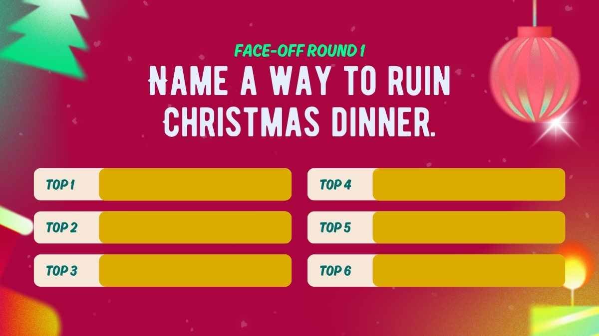 Playful Family Feud Christmas Party Edition Game - slide 6