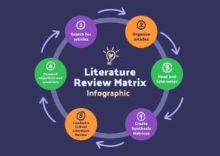 Playful Literature Review Matrix Infographic