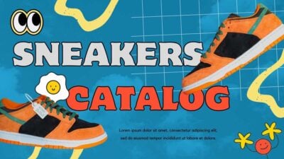 Playful Stickers Sneakers Catalog Slides