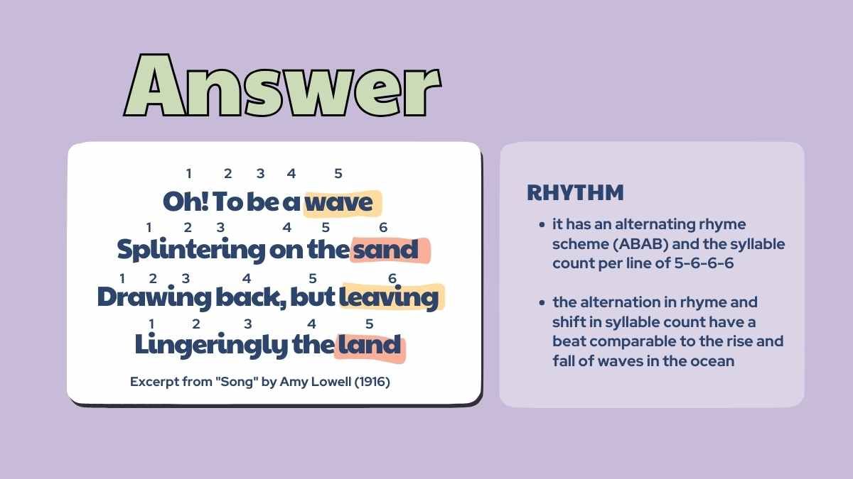 Poetic Sound Devices Lesson for High School - diapositiva 14