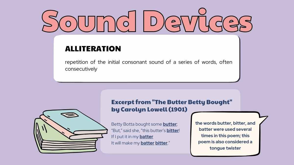 Poetic Sound Devices Lesson for High School - diapositiva 8