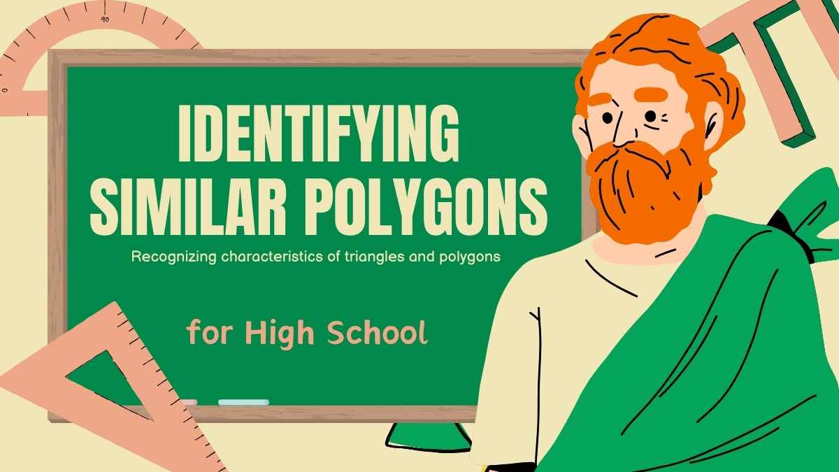 Polygons and Pythagorean Theorem Lesson for High School - slide 1