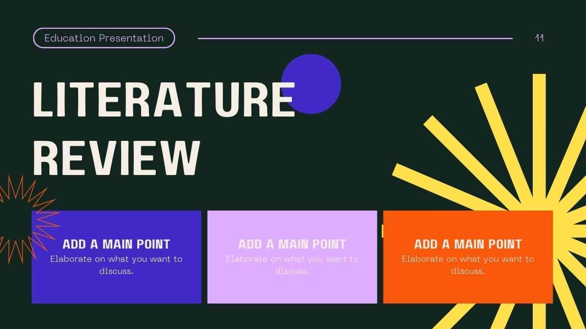 Slides de Defesa de Tese com Tema Geométrico Pop - deslizar 11