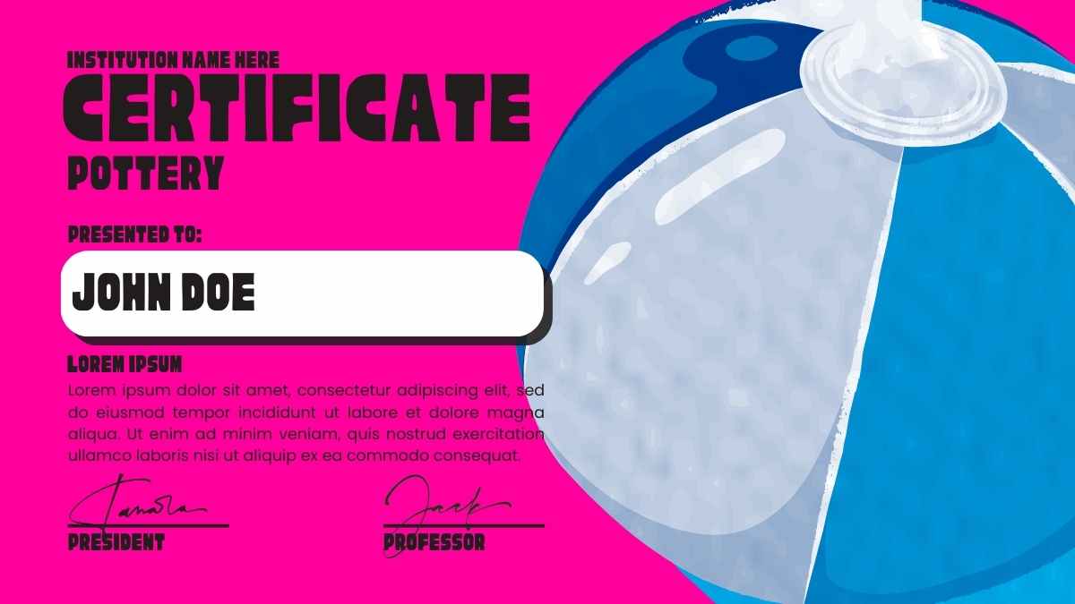 Pop Summer-themed Certificates - slide 6