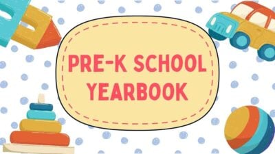 Illustrated Pre-K School Yearbook Slides