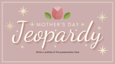 Bonito Jeopardy para el Día de las Madres