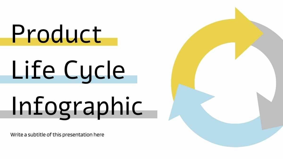 Modern Minimal Product Life Cycle Infographic - slide 1