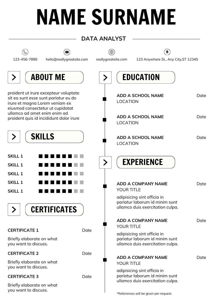 Professional Data Analyst Resume - slide 2