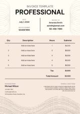 Slides Carnival Google Slides and PowerPoint Template Professional Invoice Template 1