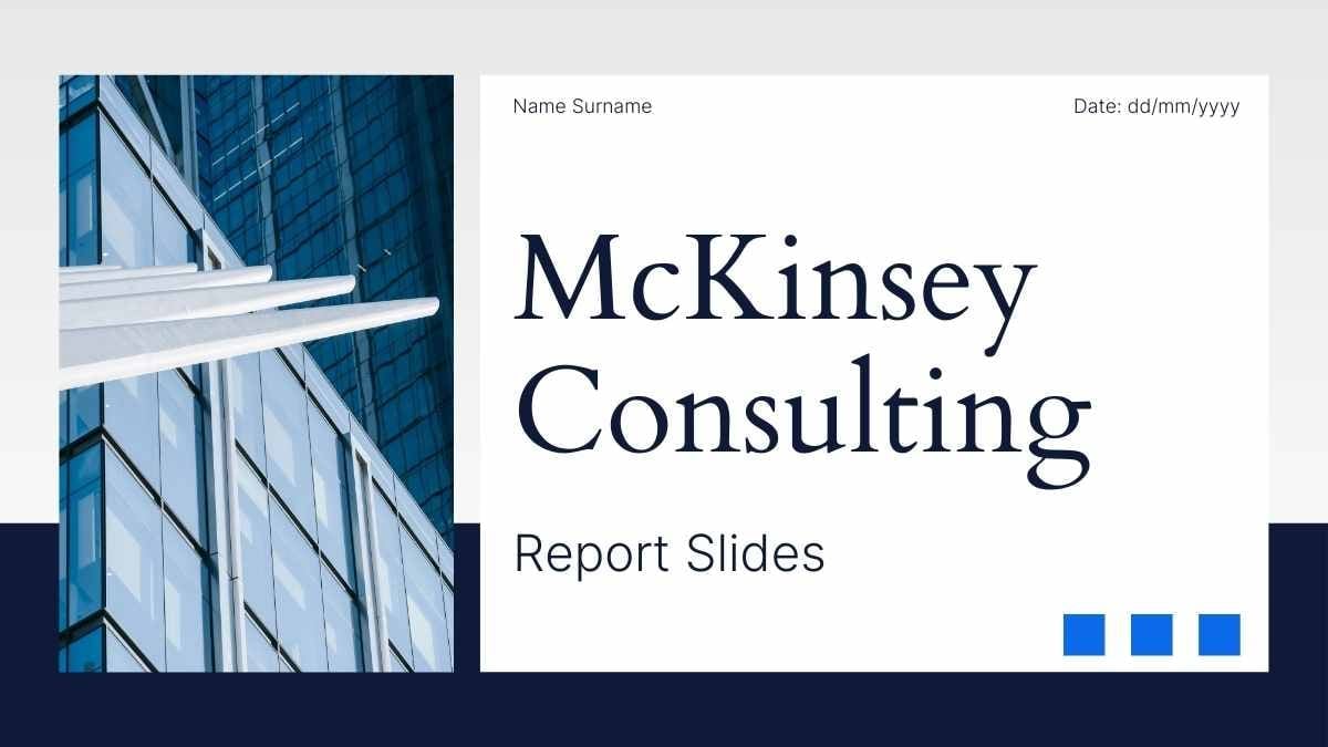 Professional McKinsey Consulting Report Slides - slide 1